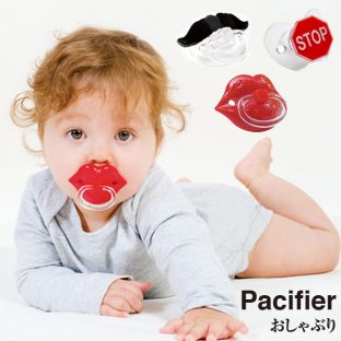 【BITTEN】おしゃぶり 561703600/561700600/561700500【STOP 黒ひげ セクシーな唇 赤ちゃん 泣き止む 夜鳴き 可愛い ベビー パシファイヤー スペースジョイ】