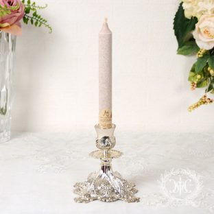 【 ハルモニア 】シルバーキャンドルホルダー1灯 4894【スタイリッシュ ロウソク立て アンティーク クラシック ハルモニア クリスマス】