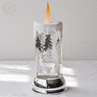 【ハルモニア】リキッドLEDキャンドルオブジェ　8614【スノードーム お洒落 おしゃれ 間接照明 ランタン ランタン アンティーク】