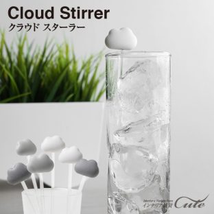 【QUALY】CLOUD STIRRER クラウドスターラー 雲のかたち マドラー（６個セット）【マドラー パーティー 可愛い スペースジョイ】