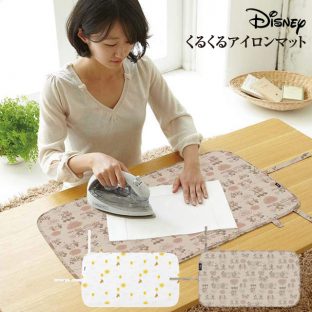 くるくる アイロンマット ディズニー 90073 90074【コンパクト 収納 disney 90074 山崎実業】
