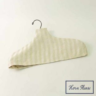 【HORNPLEASE】リネン ハンガー カバー＼ 同梱で送料込み ／【LINEN 生活雑貨 ハンガーカバー】