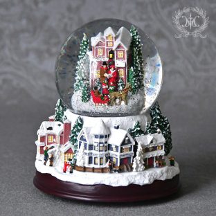 スウィールグローブチャーチ＆タウンヴィレッジ 10285【ハルモニア スノードーム オルゴール お洒落 おしゃれ クリスマス装飾 クリスマス飾り クリスマスデコレーション アンティーク バレンタイン ホワイトデー 母の日 父の日 敬老の日 クリスマス xmas】