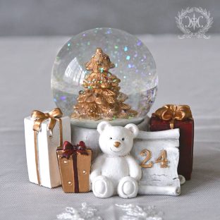 ビンテージプレンゼントスノードーム 10368【ハルモニア スノードーム お洒落 おしゃれ クリスマス装飾 クリスマス飾り クリスマスデコレーション アンティーク バレンタイン ホワイトデー 母の日 父の日 敬老の日 クリスマス xmas】