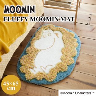 【MOOMIN】FLUFFY MOOMIN MAT フラッフィー ムーミン マット 143-01733 45×65 スミノエ