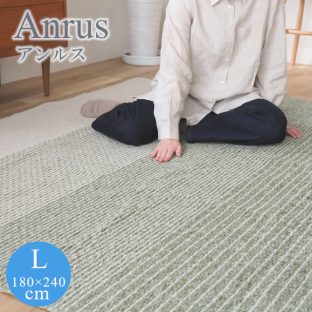 国産抗ウイルスラグシリーズ ラグ アンルス anrus Lサイズ 180×240 スミノエ