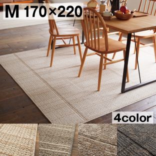 CaRuRu（カルル）シリーズ ラグ DKウッド DKラスティー 170×220 【日本製 滑り止め 防ダニ 床暖対応 スミノエ】