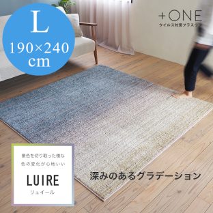 多機能ラグ リュイール 190×240（Lサイズ）スミノエ【ラグ ウォッシャブル 滑り止め 防ダニ 床暖対応】