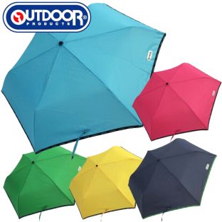OUTDOOR PRODUCTS 折りたたみ傘 大人 キッズ 無地パイピング折傘 55cm【雨傘 子供用 かわいい レイングッズ アンブレラ ランドセル 折り畳み傘 アウトドア クリスマス Xmas 父の日 入学祝 通学】4705773