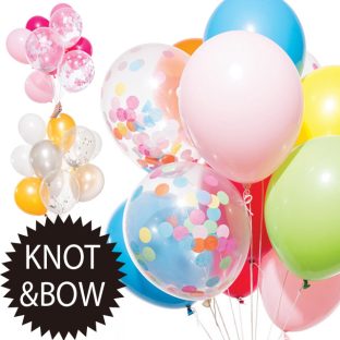KNOT&BOW パーティーバルーン PB12 【LI-28】【パーティ 忘年会 宴会 盛り上がる サプライズ 出産命名 紙吹雪】