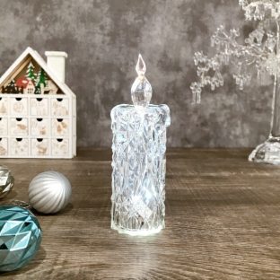 アクリル LED キャンドル ダイヤモンド S 010636【ハルモニア クリスマスツリー オブジェ お洒落 おしゃれ クリスマス装飾 クリスマス飾り クリスマスデコレーション アンティーク バレンタイン ホワイトデー 母の日 父の日 敬老の日 クリスマス xmas】