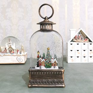 リキッド LED オルゴールランタン ヴィレッジ 010647【ハルモニア スノードーム オルゴール お洒落 おしゃれ クリスマス装飾 クリスマス飾り クリスマスデコレーション アンティーク バレンタイン ホワイトデー 母の日 父の日 敬老の日 クリスマス xmas】