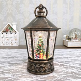 リキッドLEDヘキサゴンランタン ツリー 010652【ハルモニア スノードーム お洒落 おしゃれ クリスマス装飾 クリスマス飾り クリスマスデコレーション アンティーク バレンタイン ホワイトデー 母の日 父の日 敬老の日 クリスマス xmas】