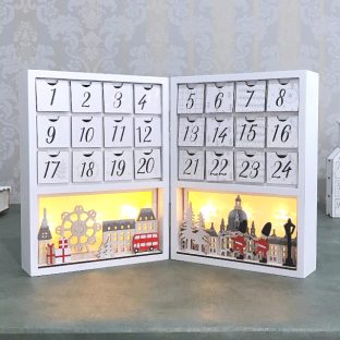 LED アドベントカレンダー ロンドン (R) 010673【ハルモニア クリスマスツリー オブジェ お洒落 おしゃれ クリスマス装飾 クリスマス飾り クリスマスデコレーション アンティーク バレンタイン ホワイトデー 母の日 父の日 敬老の日 クリスマス xmas】