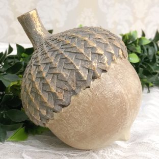 ドングリ オブジェ ラージ 010697【ハルモニア オブジェ お洒落 おしゃれ クリスマス装飾 クリスマス飾り クリスマスデコレーション アンティーク バレンタイン ホワイトデー 母の日 父の日 敬老の日 クリスマス xmas】