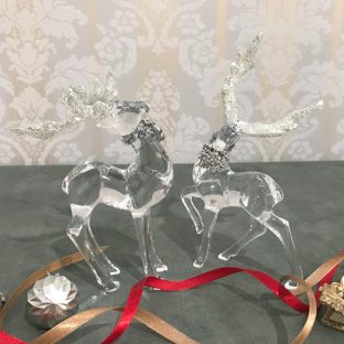 アクリル ミニ トナカイ オブジェセット 6107【ハルモニア クリスマスツリー オブジェ お洒落 おしゃれ クリスマス装飾 クリスマス飾り クリスマスデコレーション アンティーク バレンタイン ホワイトデー 母の日 父の日 敬老の日 クリスマス xmas】