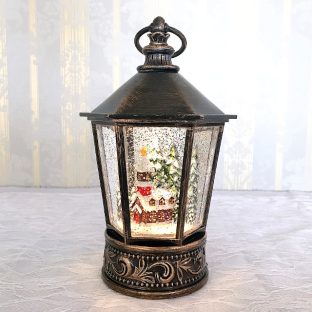 リキッドLEDヘキサゴンランタン ハウス 010933【ハルモニア スノードーム お洒落 おしゃれ クリスマス装飾 クリスマス飾り クリスマスデコレーション アンティーク バレンタイン ホワイトデー 母の日 父の日 敬老の日 クリスマス xmas】