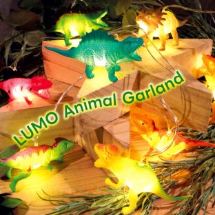 LUMO Animal Garland L04-0032 L04-0033 Safari Dinosau【グローバルアロー global arrow ガーランド 動物 サファリ 恐竜 ダイナソー LED LEDライト 母の日 父の日 敬老の日 クリスマス xmas】