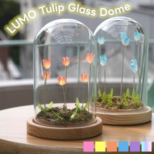 LUMO Tulip Glass Dome (S) L04-8024 L04-8025 L04-8026 L04-8027 L04-8028 L04-8029【グローバルアロー global arrow チューリップ 癒し インテリア LED LEDライト 母の日 父の日 敬老の日 クリスマス xmas】