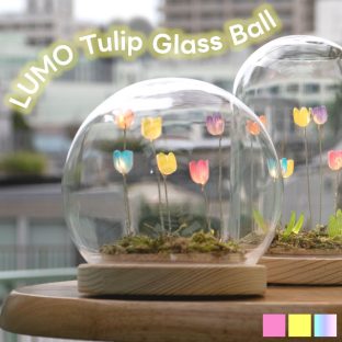 LUMO Tulip Glass Ball (S) L04-8030 L04-8031 L04-8032【グローバルアロー global arrow チューリップ 癒し インテリア LED LEDライト 母の日 父の日 敬老の日 クリスマス xmas】
