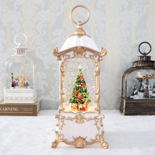 リキッドホワイトランタンツリー 11208【ハルモニア スノードーム お洒落 おしゃれ クリスマス装飾 クリスマス飾り クリスマスデコレーション アンティーク バレンタイン ホワイトデー 母の日 父の日 敬老の日 クリスマス xmas】