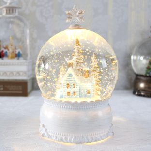 リキッドグローブホワイトスノータウン 11211【ハルモニア スノードーム お洒落 おしゃれ クリスマス装飾 クリスマス飾り クリスマスデコレーション アンティーク バレンタイン ホワイトデー 母の日 父の日 敬老の日 クリスマス xmas】