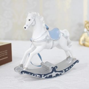 ウインターブルーロッキングホースオーナメント 11243【ハルモニア お洒落 おしゃれ クリスマス装飾 クリスマス飾り クリスマスデコレーション アンティーク バレンタイン ホワイトデー 母の日 父の日 敬老の日 クリスマス xmas】
