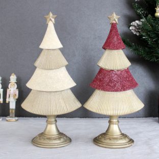 ウインターツリーオブジェ トール ホワイト レッド 11264 11269【ハルモニア お洒落 おしゃれ クリスマス装飾 クリスマス飾り クリスマスデコレーション アンティーク バレンタイン ホワイトデー 母の日 父の日 敬老の日 クリスマス xmas】