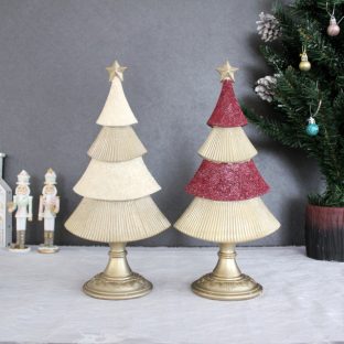 ウインターツリーオブジェ ショート ホワイト レッド 11265 11270【ハルモニア お洒落 おしゃれ クリスマス装飾 クリスマス飾り クリスマスデコレーション アンティーク バレンタイン ホワイトデー 母の日 父の日 敬老の日 クリスマス xmas】