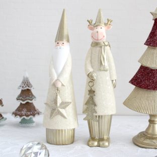 ウインターホワイトオブジェ サンタ スノーマン エルク 11266 11267 11268【ハルモニア お洒落 おしゃれ クリスマス装飾 クリスマス飾り クリスマスデコレーション アンティーク バレンタイン ホワイトデー 母の日 父の日 敬老の日 クリスマス xmas】