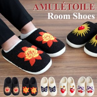 AMULETOILE ルームシューズ D25-2581【デュアルスタイル DUAL STYLE グローバルアロー global arrow ルームシューズ スリッパ 室内履き 室内ばき レディース 23～25cm相当 冷え防止 母の日 父の日 敬老の日 クリスマス xmas】
