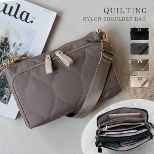 aroco キルティング ナイロン ショルダーバッグ sib-20031z【アロコ 母子手帳ショルダーバッグ レディース 斜めがけ 母子手帳ケース 通帳ケース 多収納 ミニショルダーバッグ ミニバッグ 旅行バッグ バレンタイン ホワイトデー 母の日 父の日 敬老の日 クリスマス xmas】