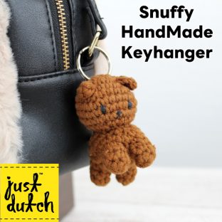 JUST DUTCH スナッフィー ハンドメイド キーハンガー Snuffy HandMade Keyhanger 5328150BR【スペースジョイ ジャストダッチ ミッフィー メラニー ボリス Miffy Melanie Boris あみぐるみ ぬいぐるみ キーホルダー キーチャーム キーリング クリスマス xmas】