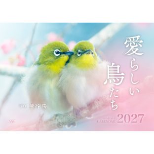 愛らしい鳥たちカレンダー2027 ISBN051 写真家・熊谷勝【カレンダー イスカ エゾフクロウ ヤマガラ コルリ キビタキ ヒバリ スズメ ハクセキレイ コサメビタキ メジロ シジュウカラ シマエナガ 青幻舎 クリスマス xmas】